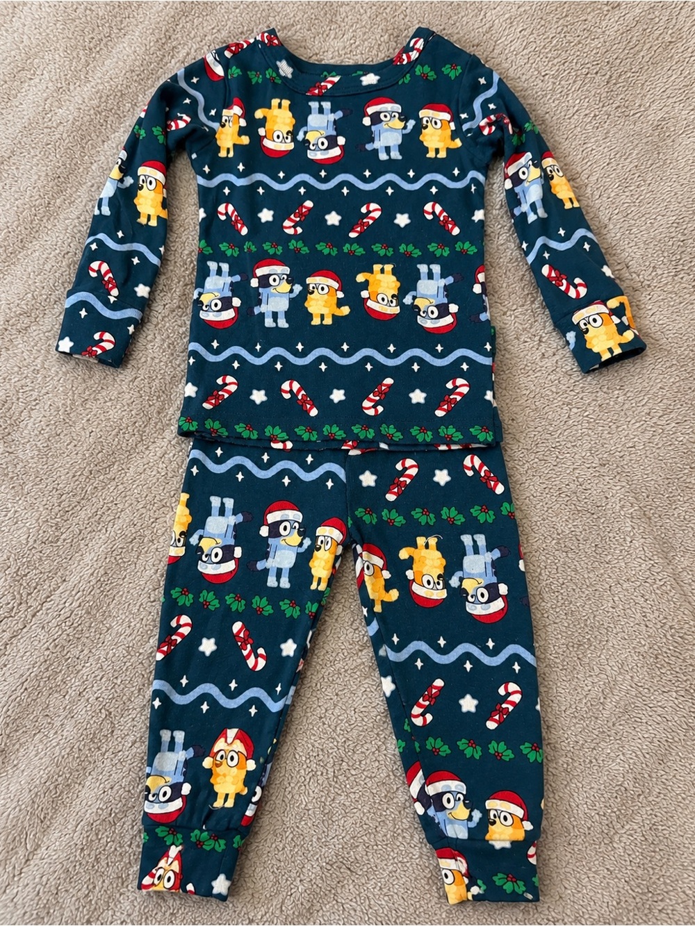 Bluey Christmas Pajama Set 18M Holiday PJs